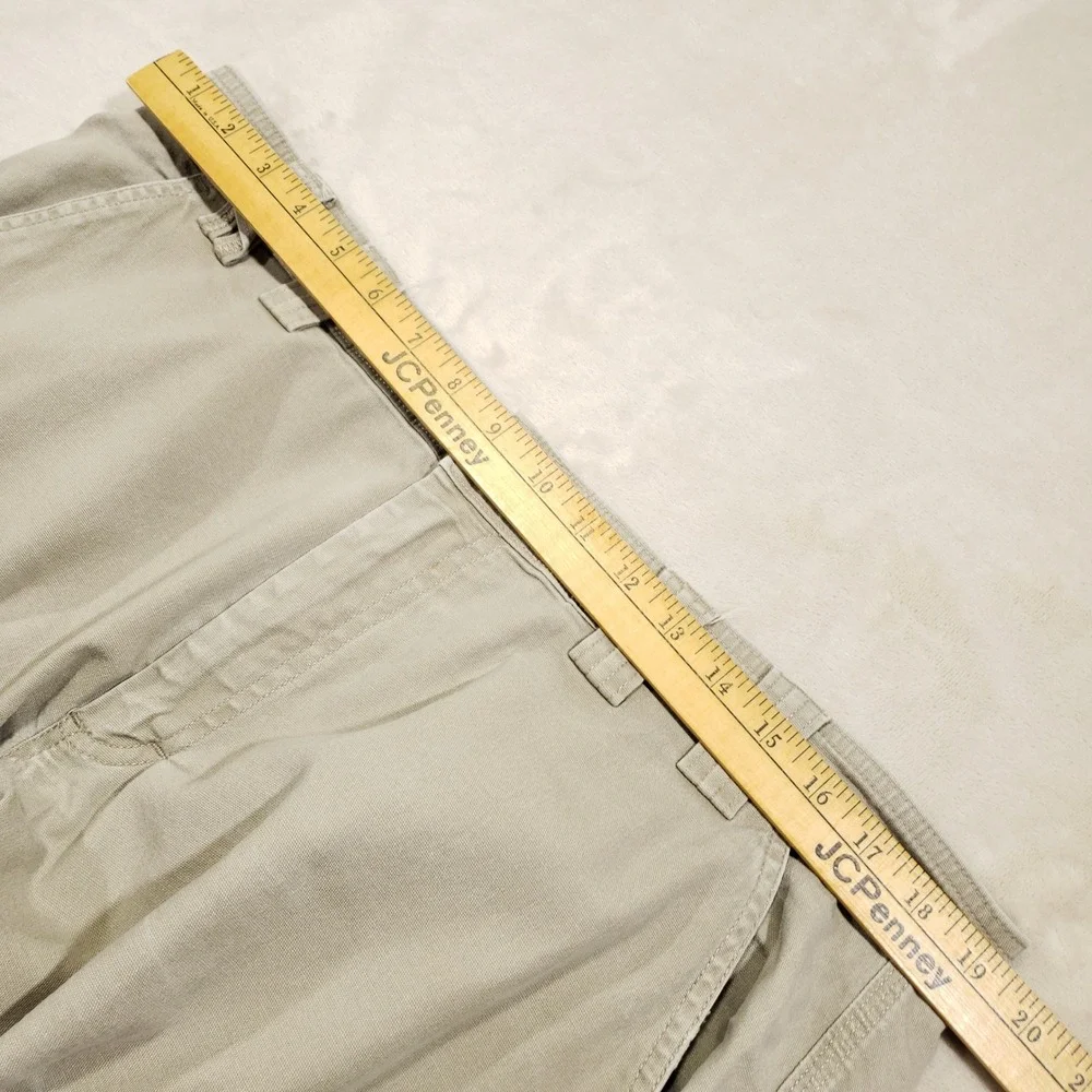 Duluth Trading Co Cargo Pants Mens 36x32 Tan Flex Fire Hose Workwear Trousers